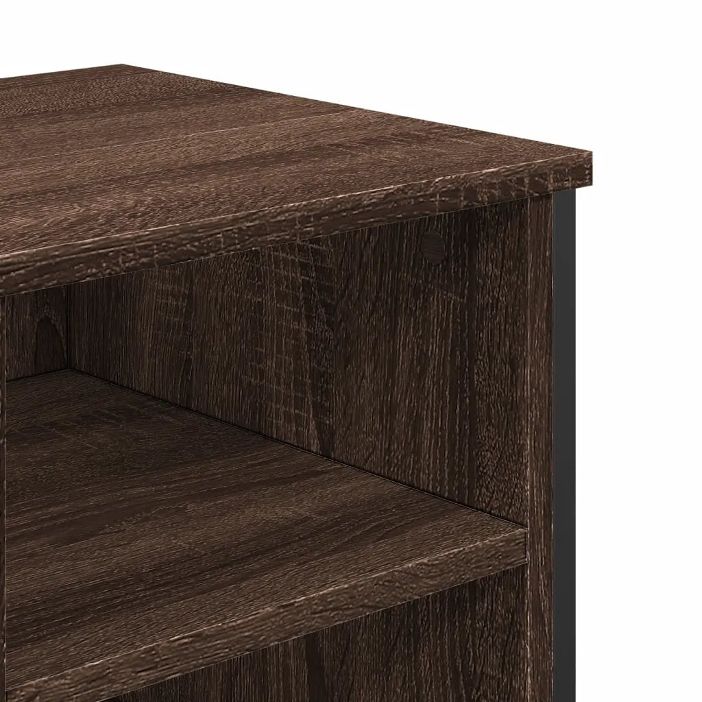 Mobile Lavabo Bagno Rovere Marrone 91x35x60cm in Truciolato