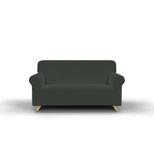 Copridivano Elasticizzato 1 Posto in Poliestere Grigio Scuro