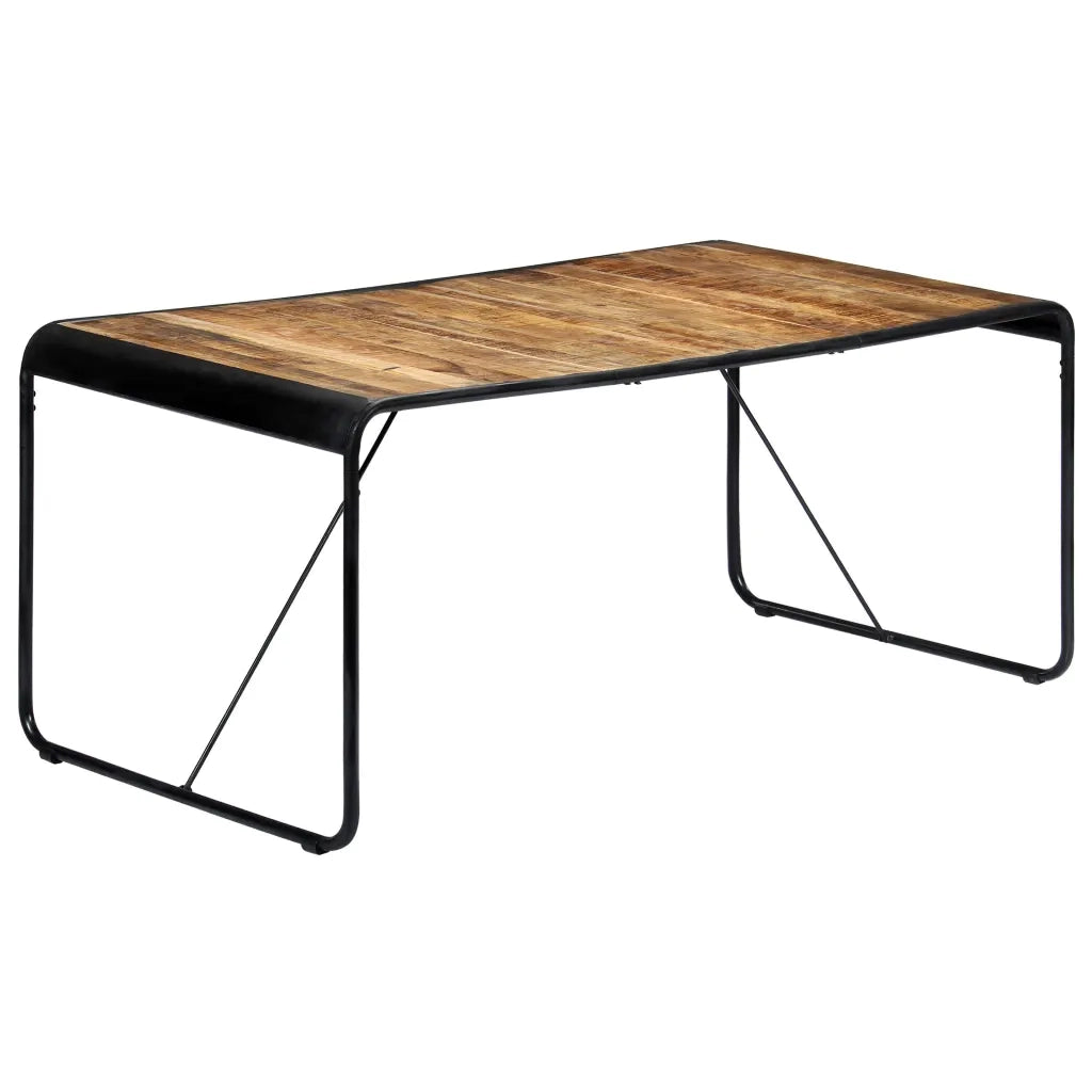 Tavolo da Pranzo 180x90x76 cm Legno Massello di Mango Grezzo 247866