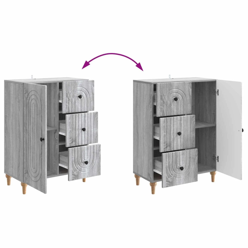 Credenza Grigio Sonoma 66 x 34,5 x 90 cm Legno ingegnerizzato