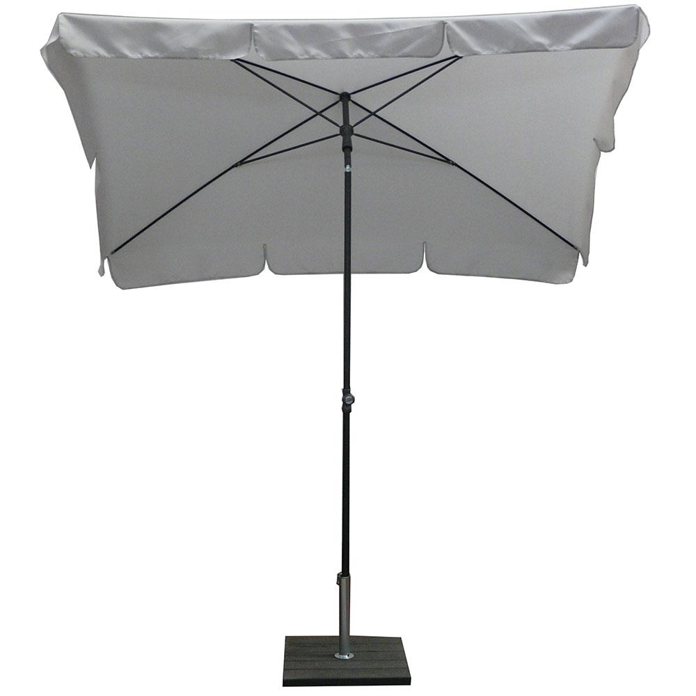 Ombrellone da Giardino 210x130 cm Palo Ø27 mm in Acciaio Maffei Novara Grigio