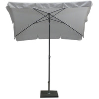 Ombrellone da Giardino 210x130 cm Palo Ø27 mm in Acciaio Maffei Novara Grigio