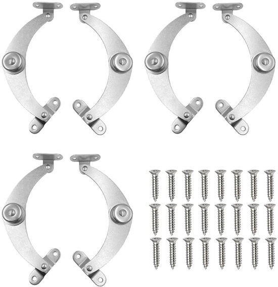 Serrature per cucina in acciaio inossidabile - 3 set - 6 pezzi - serratura per armadietto