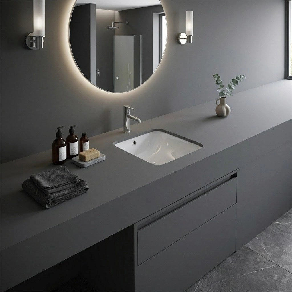 Lavabo sottopiano quadrato Rak Ceramics - Bianco