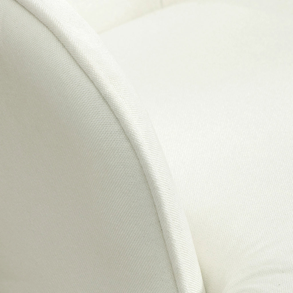 Poltrona a Dondolo con Poggiapiedi ¨C Xylo ¨C Cuscino Imbottito e Braccioli, Carico 130 kg, Crema