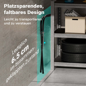 Cavalletto da lavoro a X, max 50 kg, pieghevole, regolabile con catene