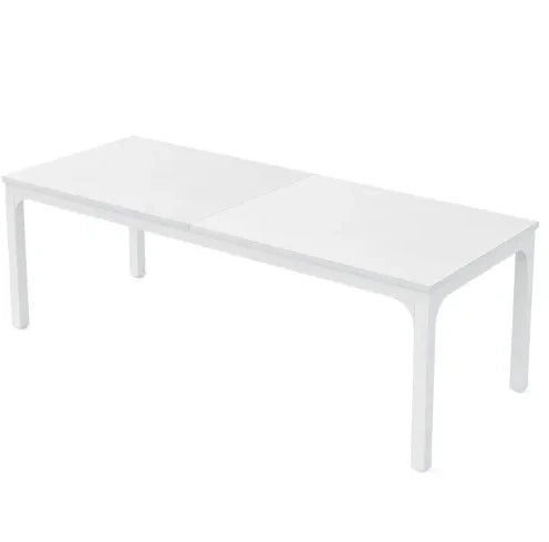 Tavolo da conferenza rettangolare bianco 200 x 70 x 75 cm
