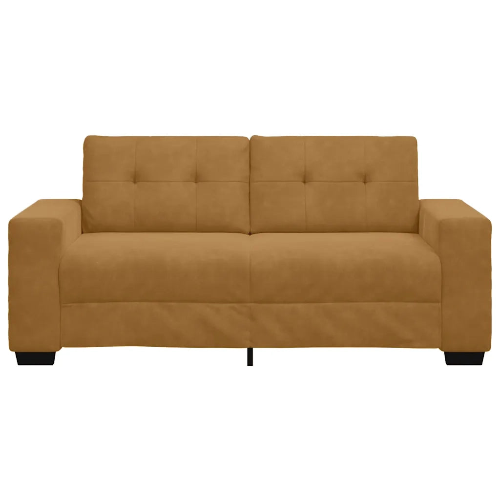 Divano Divanetto Marrone 180x77x82 cm in Velluto 4105129