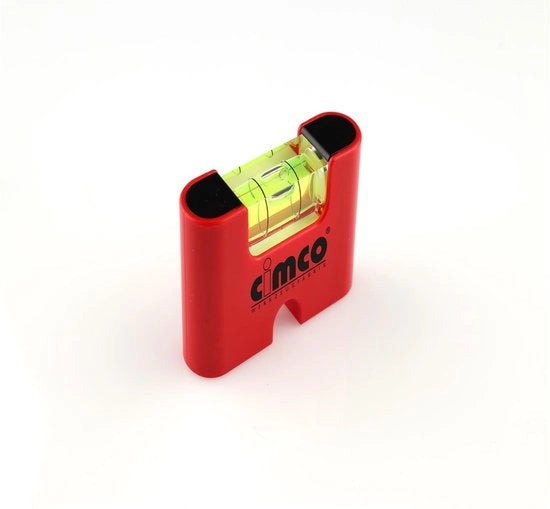 Mini Waterpas 12cm con Profilo Ergonomico - Sistema di lettura Facile (ERS+) - Livello Acqua Preciso con Cappucci Anti Shock Assorbenti - Colore Rosso
