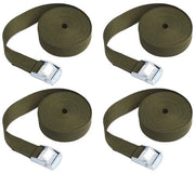 Cinture di allacciamento con ratchet - Cinture di allacciamento adattabili - 4 pezzi - 3 m x 25 mm - Resistente all'ossidazione e alla corrosione - Alta durezza e resistenza