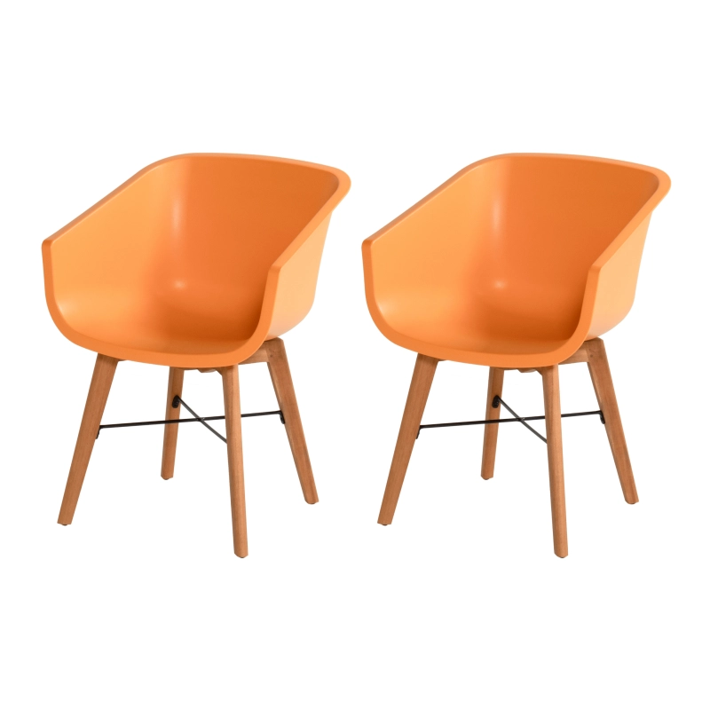 Set di 2 sedie AMALIA Eucalyptus HARTMAN - Arancione