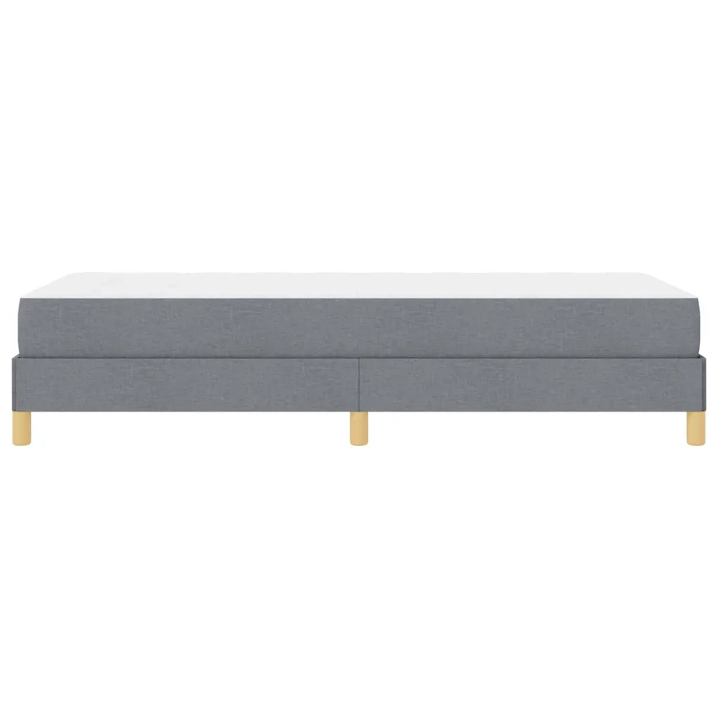 vidaXL Letto a molle Grigio chiaro e marrone 90 x 200 cm