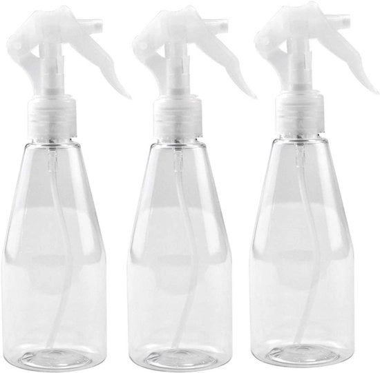 Bloemenspreatori Premium - 3 pezzi - 200 ml - Navicella - Translucido - Per Giardino e Cucina - Pulizia e Cappottatura