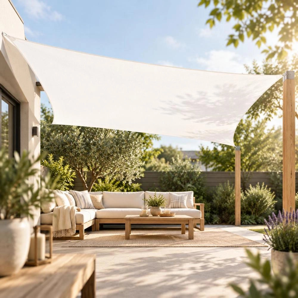 Sun Sail 160 G/square Meter White 2.5x3.5 M HDPE