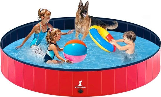 Piscina per cani pieghevole, piscina per animali, piscina per gatti in PVC, antiscivolo e con pareti rinforzate in Oxford, piscina per bambini duratura per il divertimento in acqua nel giardino