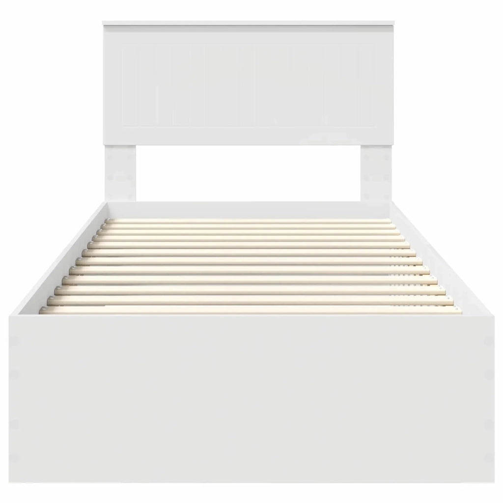 Struttura del letto Bianco 90 x 190 cm Legno multistrato 3410949