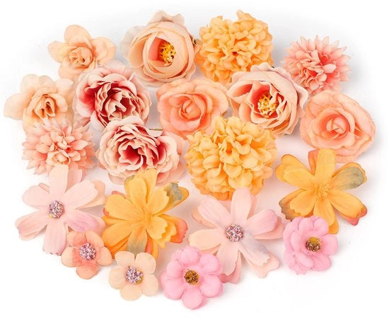 Fiori artificiali 20 pezzi - Finte piante - Fiori finti - Decorazione DIY - Matrimonio/Festa - Riciclabile e Realistico Aspetto