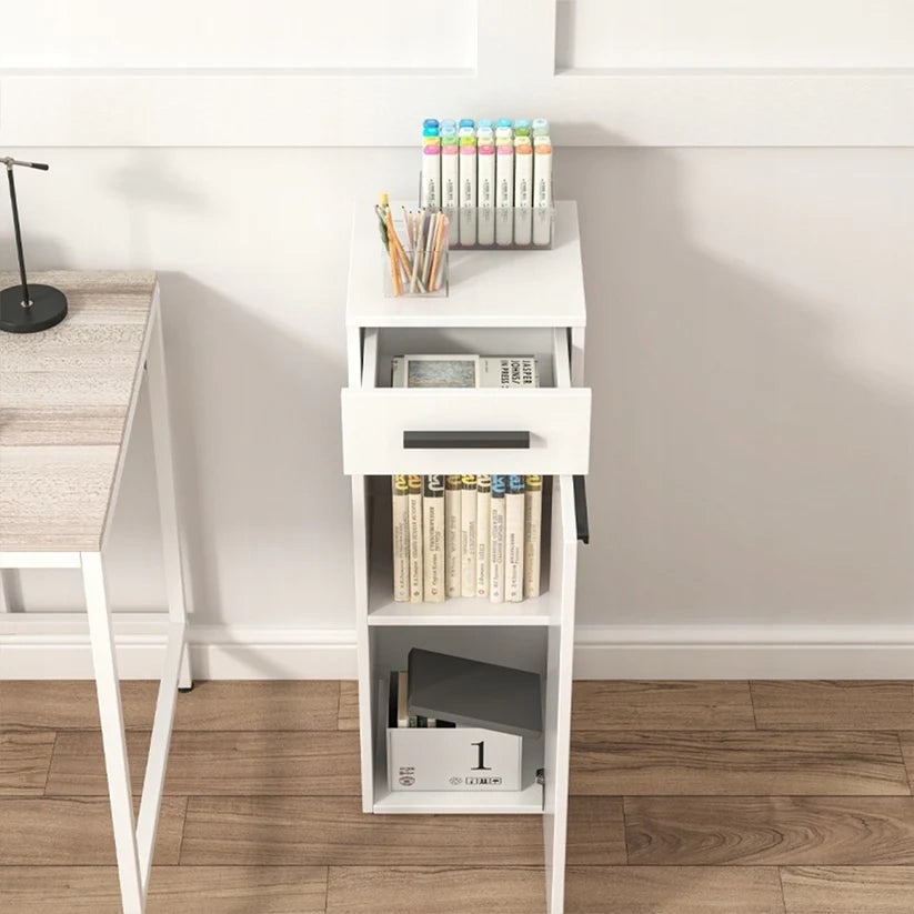 Libreria Bianca 30x30x85 cm Ideale per Ogni Ambiente