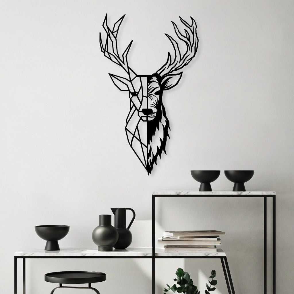 Mosaga, Quadro Materiale Struttura in Metallo, 42x70h cm Nero