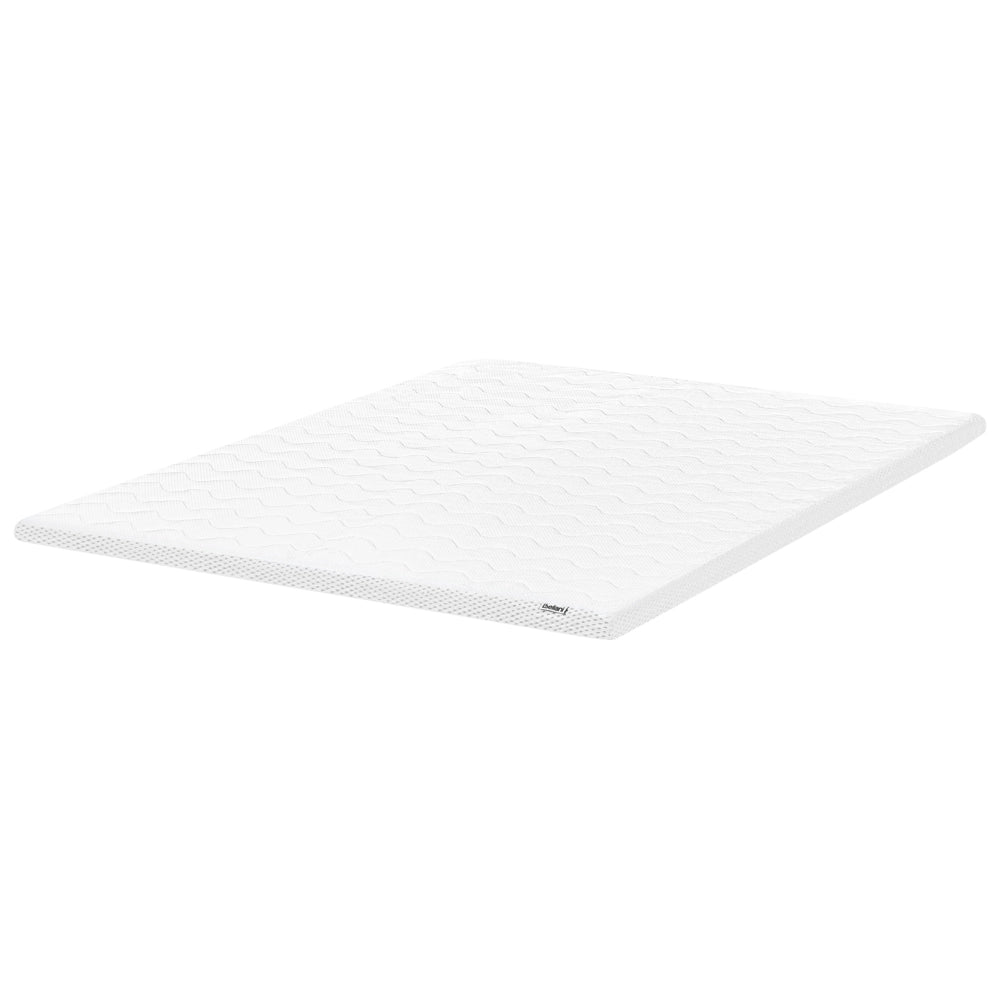 Coprimaterasso in schiuma di gel bianco 180 x 200 cm comfort morbidezza