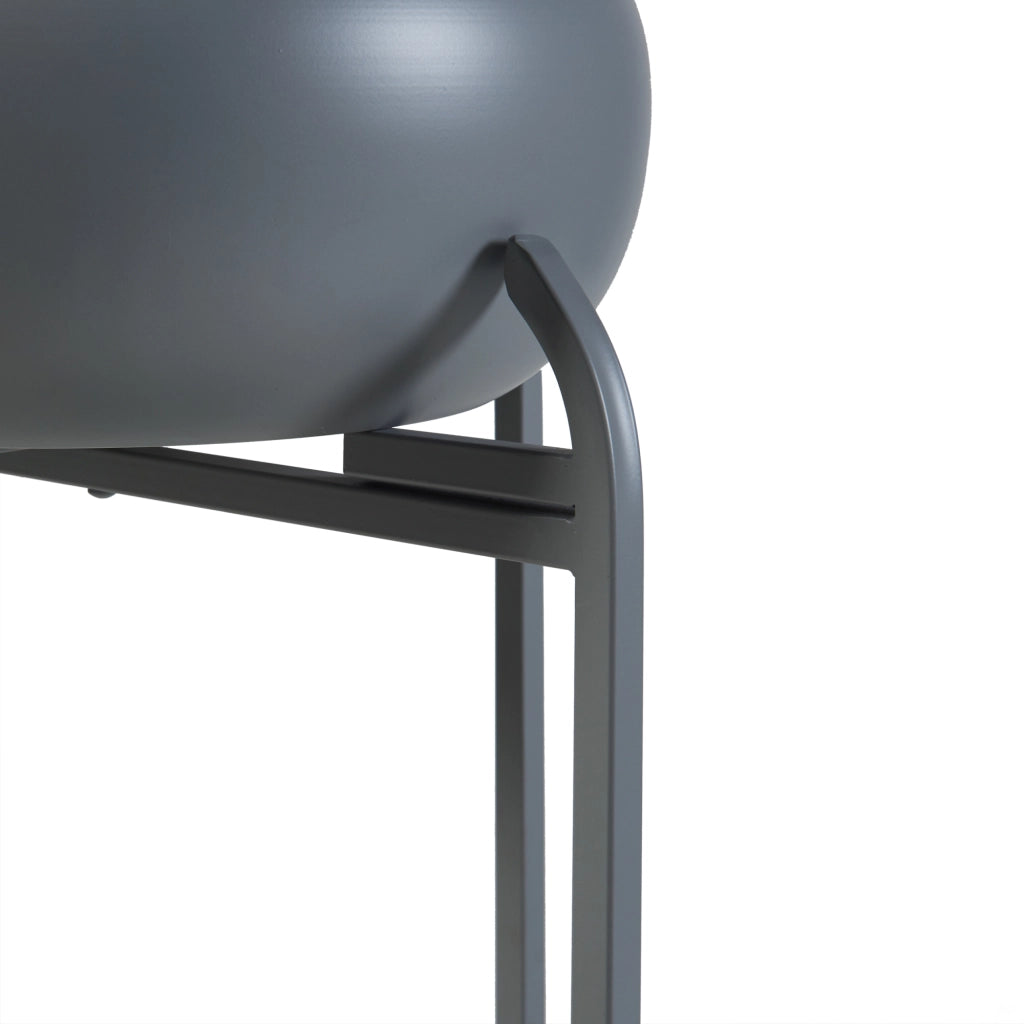 Stand Portapiante Altena 60 x 27 x 27 cm Metallo Grigio scuro [en.casa]