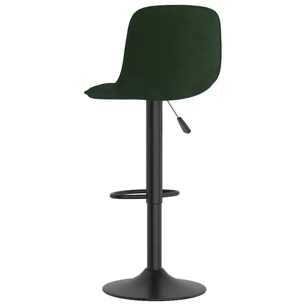 vidaXL Sgabelli da Bar 2 pz Verde Scuro in Velluto