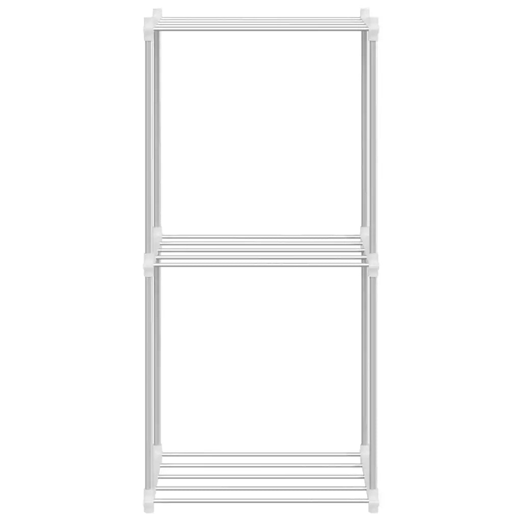 vidaXL Mensola di Stoccaggio bianco 43 x 27 x 90 cm Alluminio