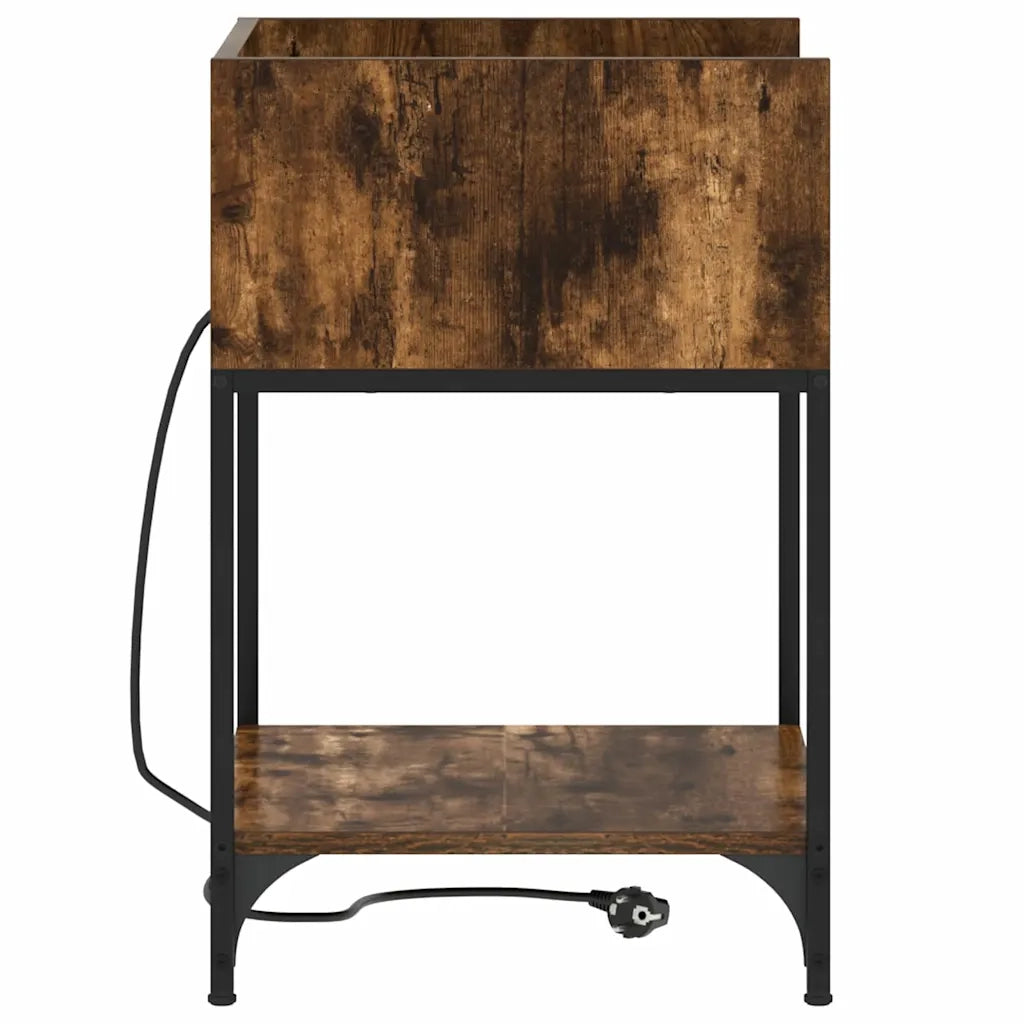 Armadio da Notte Rovere fumé 40 x 40 x 61 cm Legno multistrato 859474