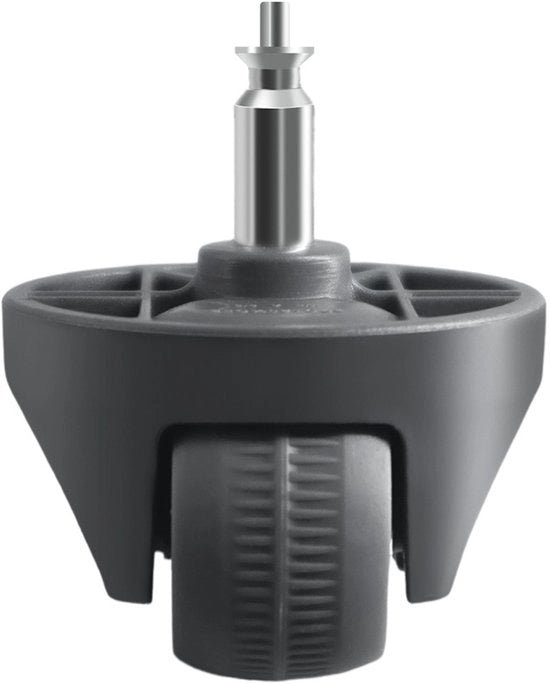 Aspiratore Robot con Ruota di Rimpiazzo - Dimensioni 5 x 5 x 1 cm - Materiale Resistente - Facile da Manovrare - Nero