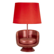 Lampada da Tavolo Poltrona 1, Rosso, Poliresina, 26x26x43 cm