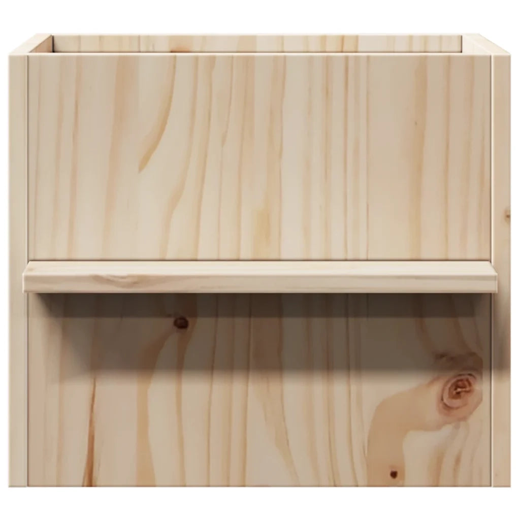Cuccia per Gatti 51x35x30 cm in Legno Massello di Pino 859304