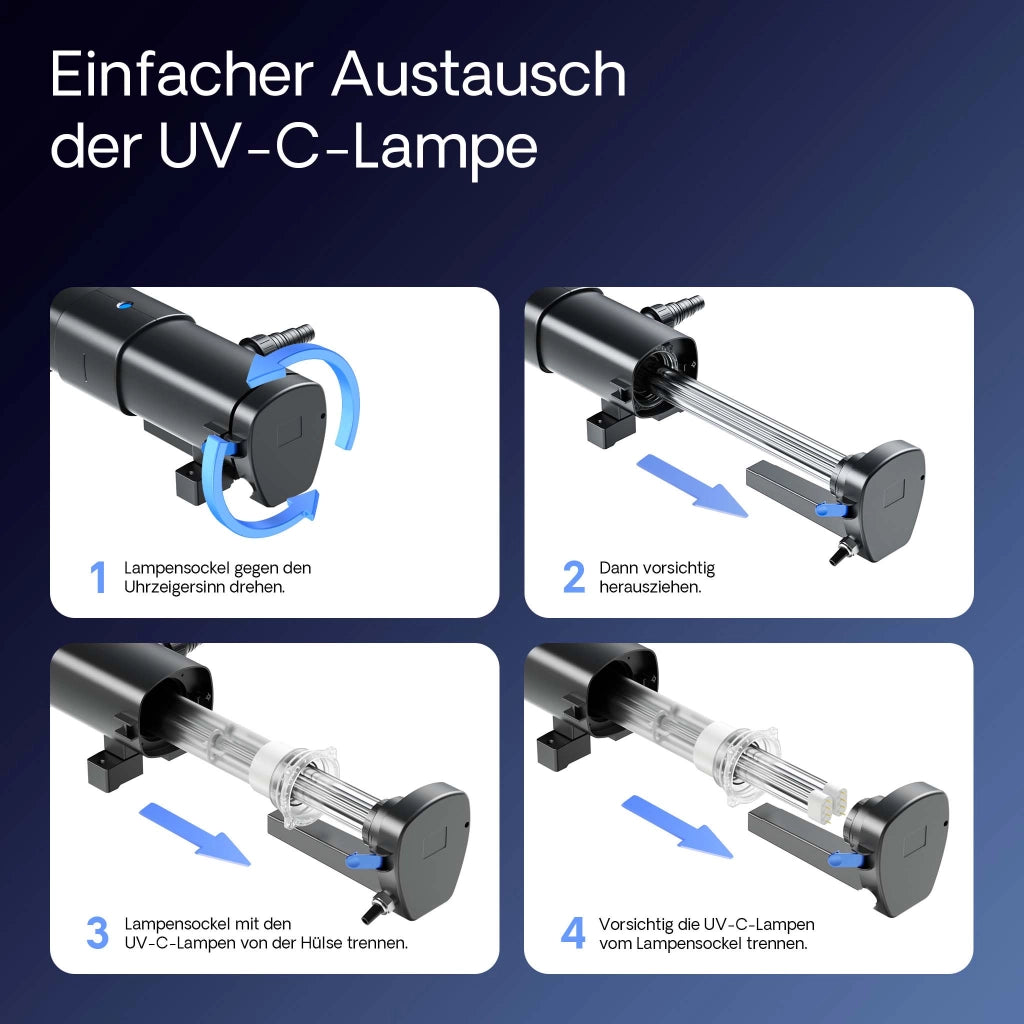 CUV-2110 Chiarificatore UVC 110W Sterilizzatore per laghetti contro le alghe