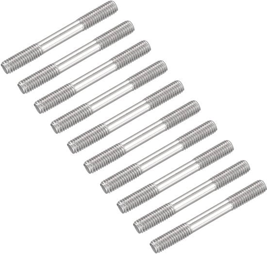 Viti a doppia testa in acciaio inossidabile M6 50 mm 20 pezzi per manutenzione domestica