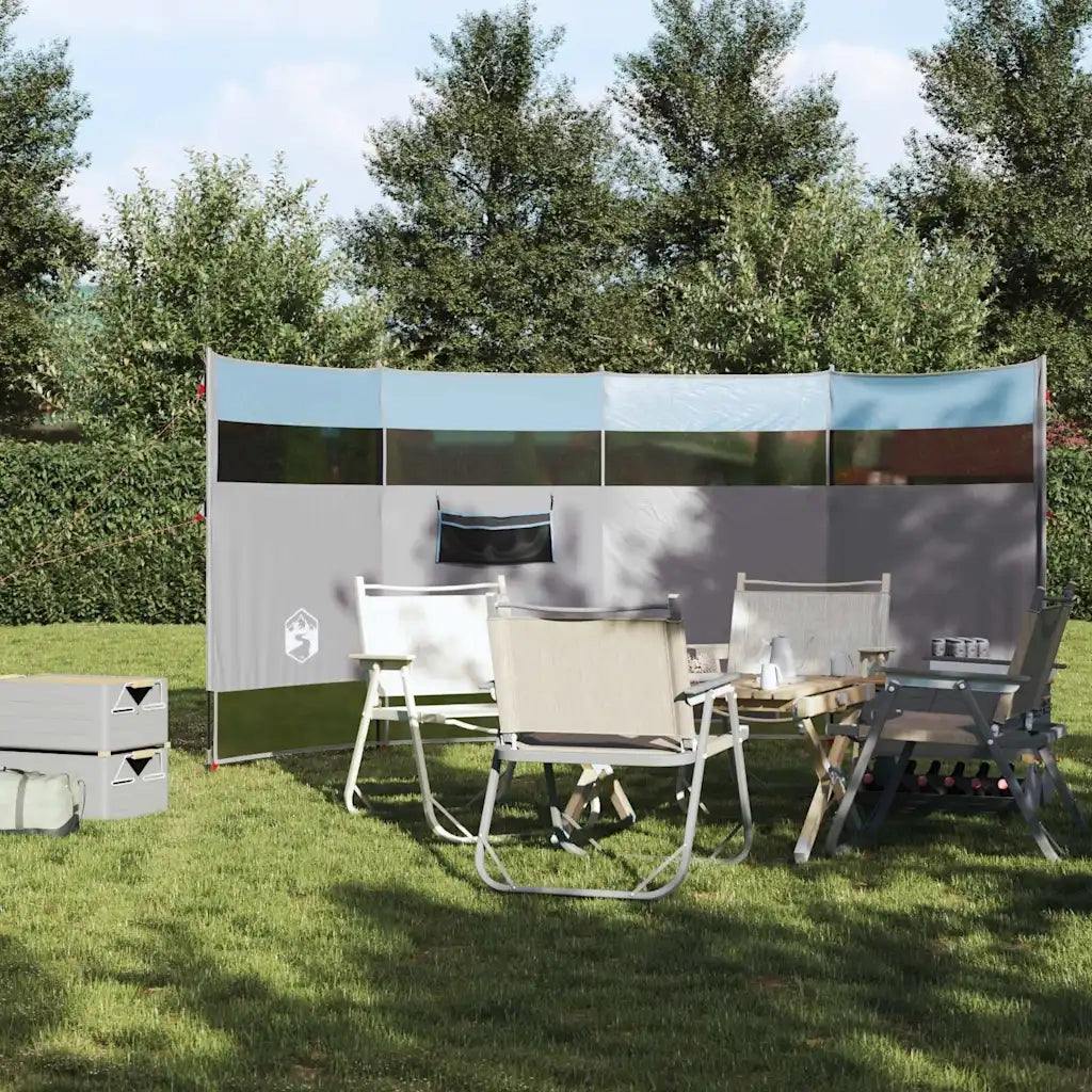 Frangivento da Campeggio Blu 366x152x152 cm Impermeabile