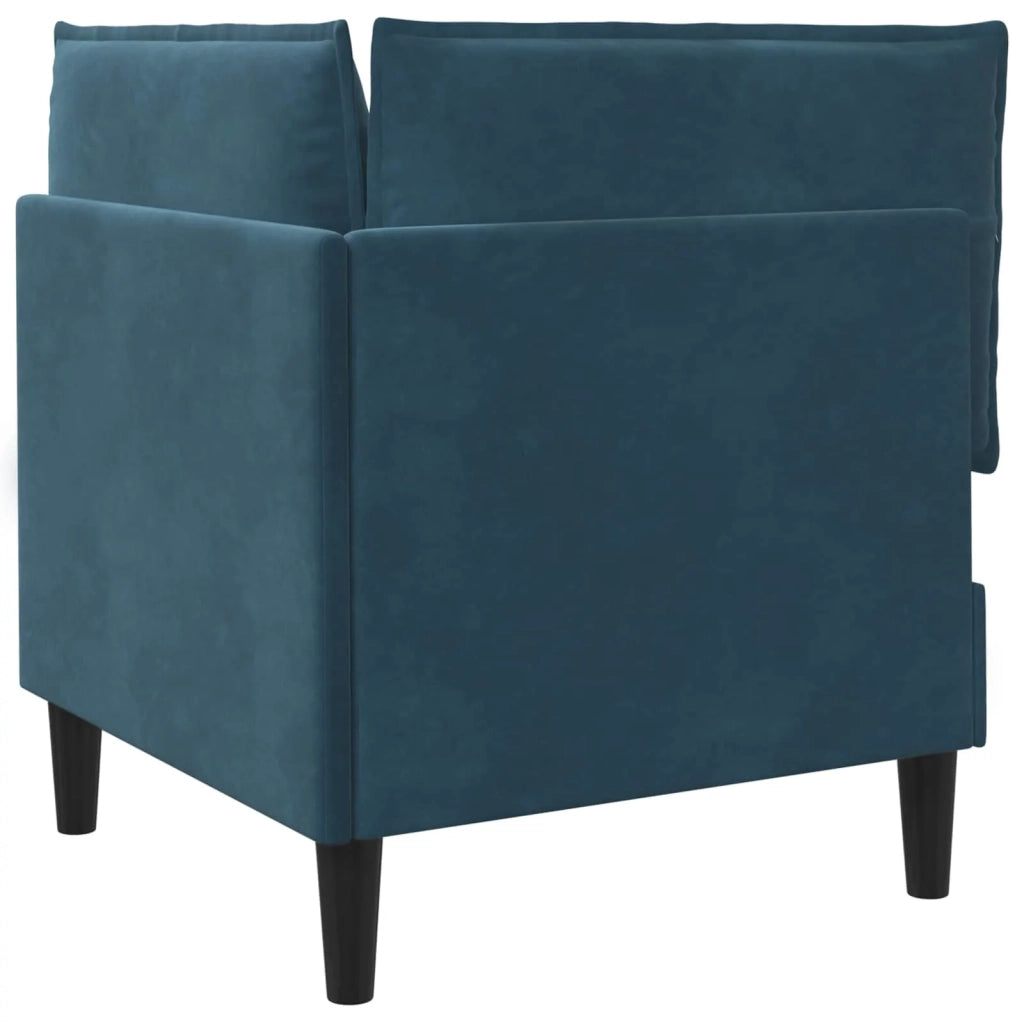 Divano con Stoccaggio Blu Velluto 42027085