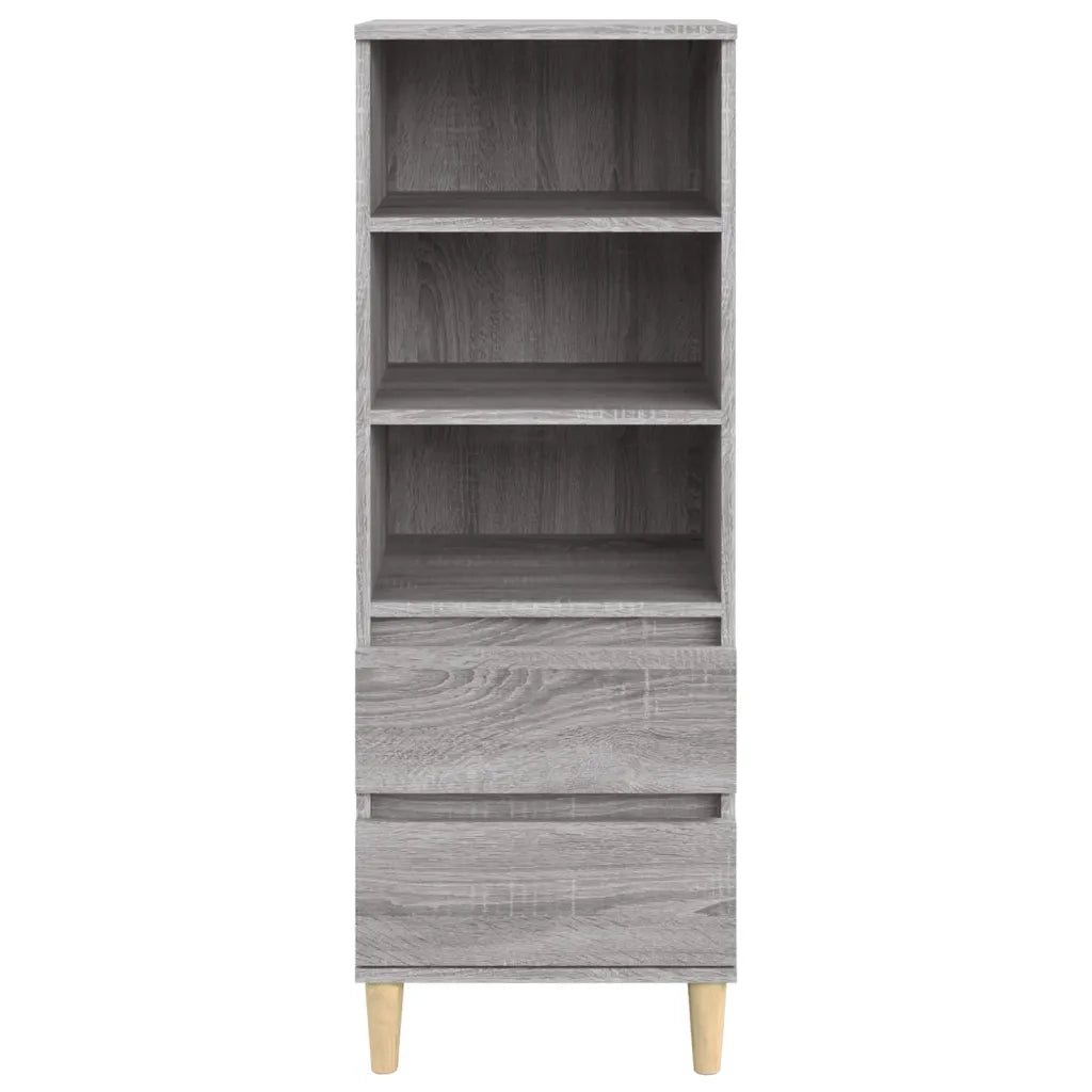 Credenza-Buffet-Armadio da cucina Grigio Sonoma 40x36x110 cm in Legno Multistrato 344749