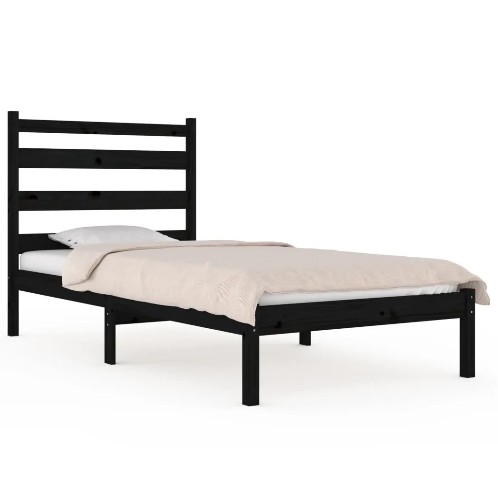 Giroletto Nero in Legno Massello di Pino 100x200 cm cod mxl 30868