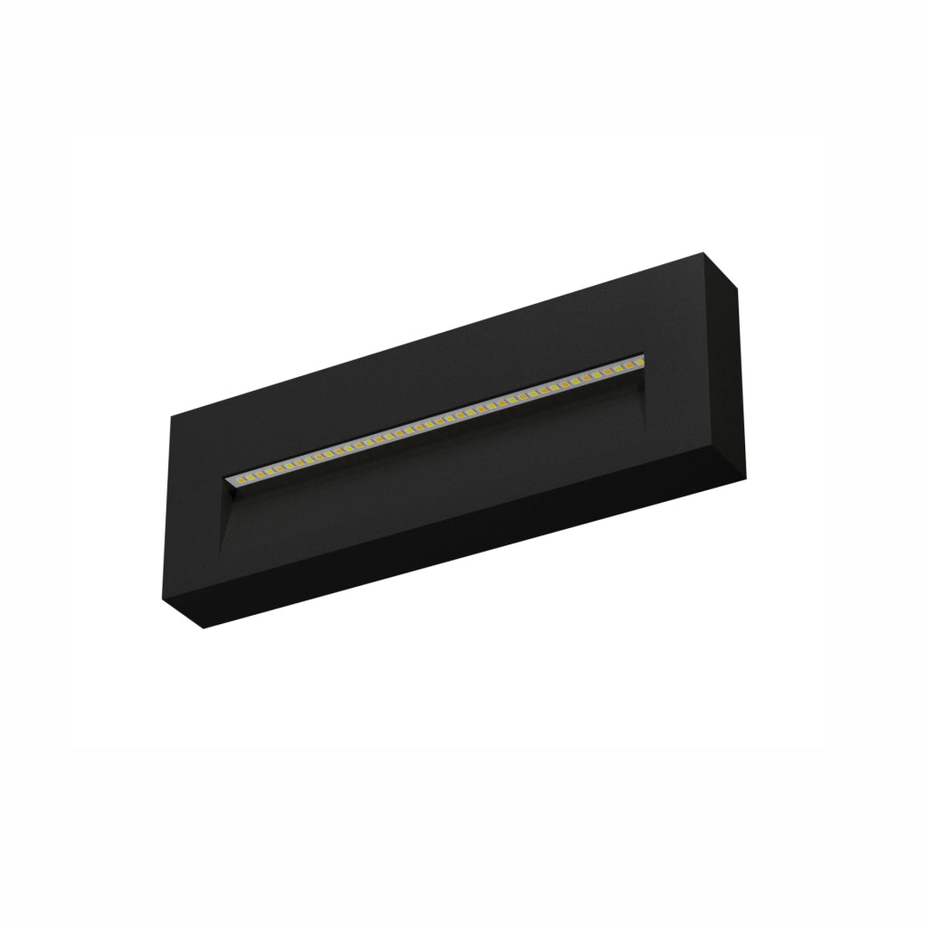Beneito Faure Faretto Led segnapasso da parete a superficie Tween - 5W, Switch CCT, Illuminazione Interni ed Esterni​, corridoi o passaggi - Nero