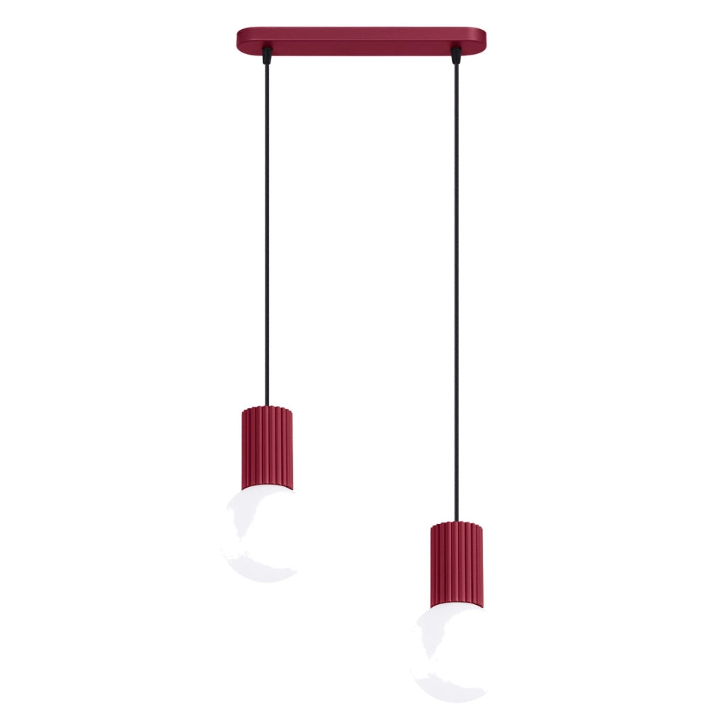 Lampada a sospensione HALO 2L bordeaux