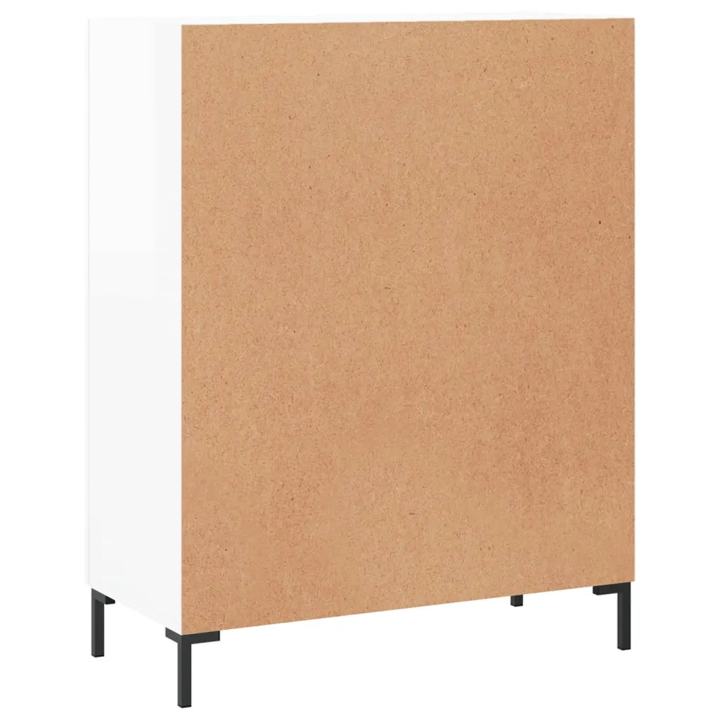 Credenza 69,5x34x90 cm in Legno Multistrato Bianco Lucido 827982