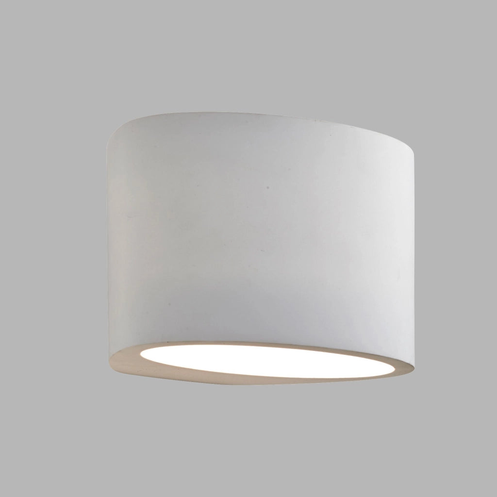 Applique Grande Moderna Malta Gesso Bianco 1 Luce G9