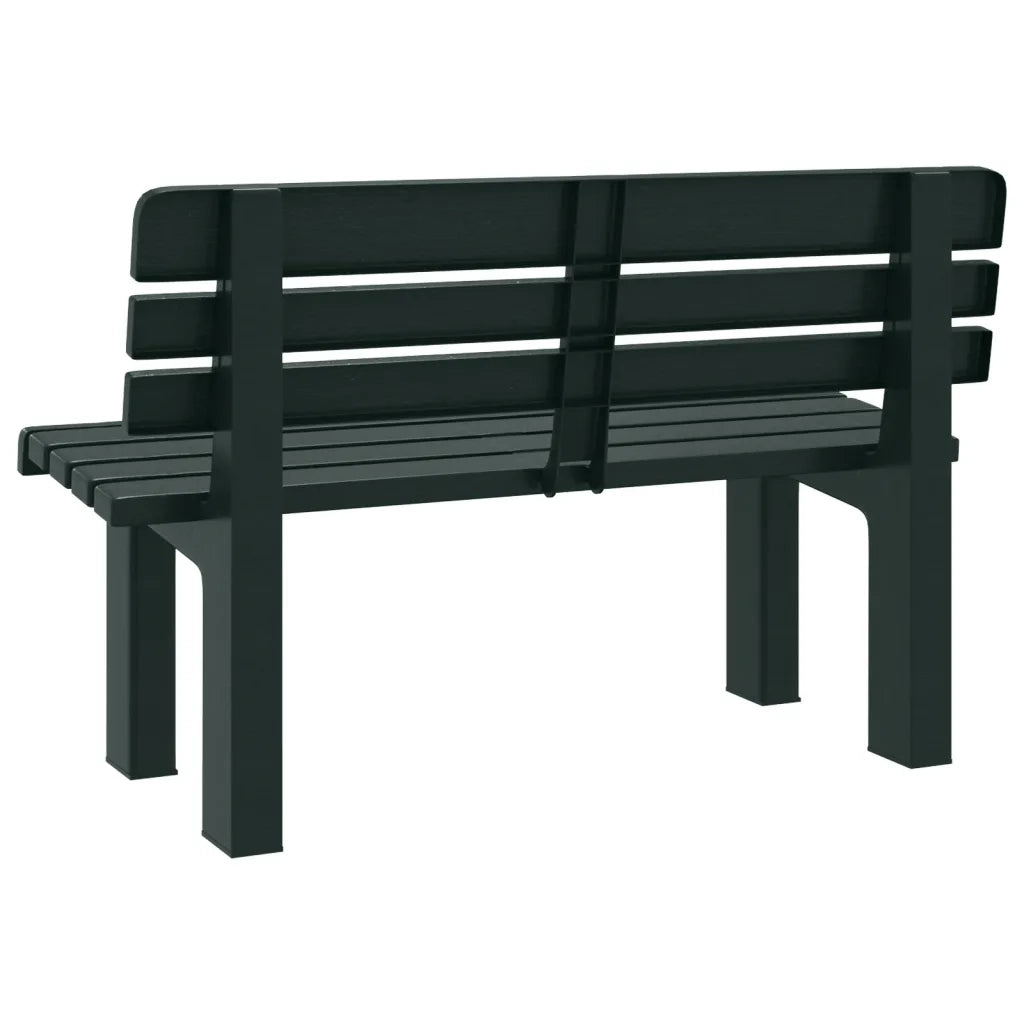 Panchina da Giardino | Panca da Giardino Verde 110x52x71 cm in Polipropilene