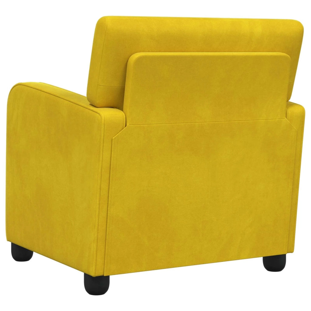 Poltrona Giallo Velluto 42043419