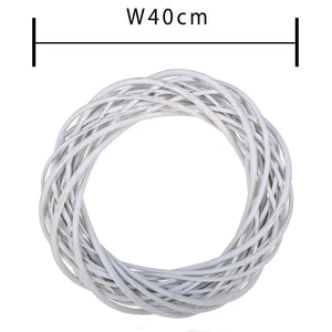 Set 2 Corone Intrecciata di Willow Larghezza 40 cm