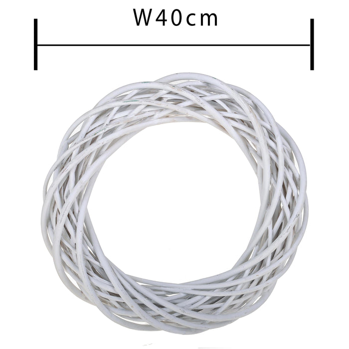 Set 2 Corone Intrecciata di Willow Larghezza 40 cm