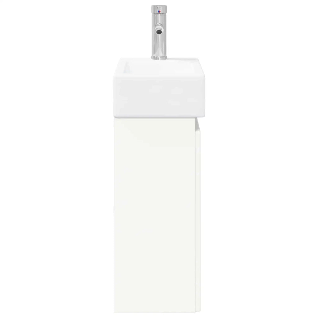 Mobile bagno con rubinetto Bianco 45,5 x 25,5 x 84 cm 889491