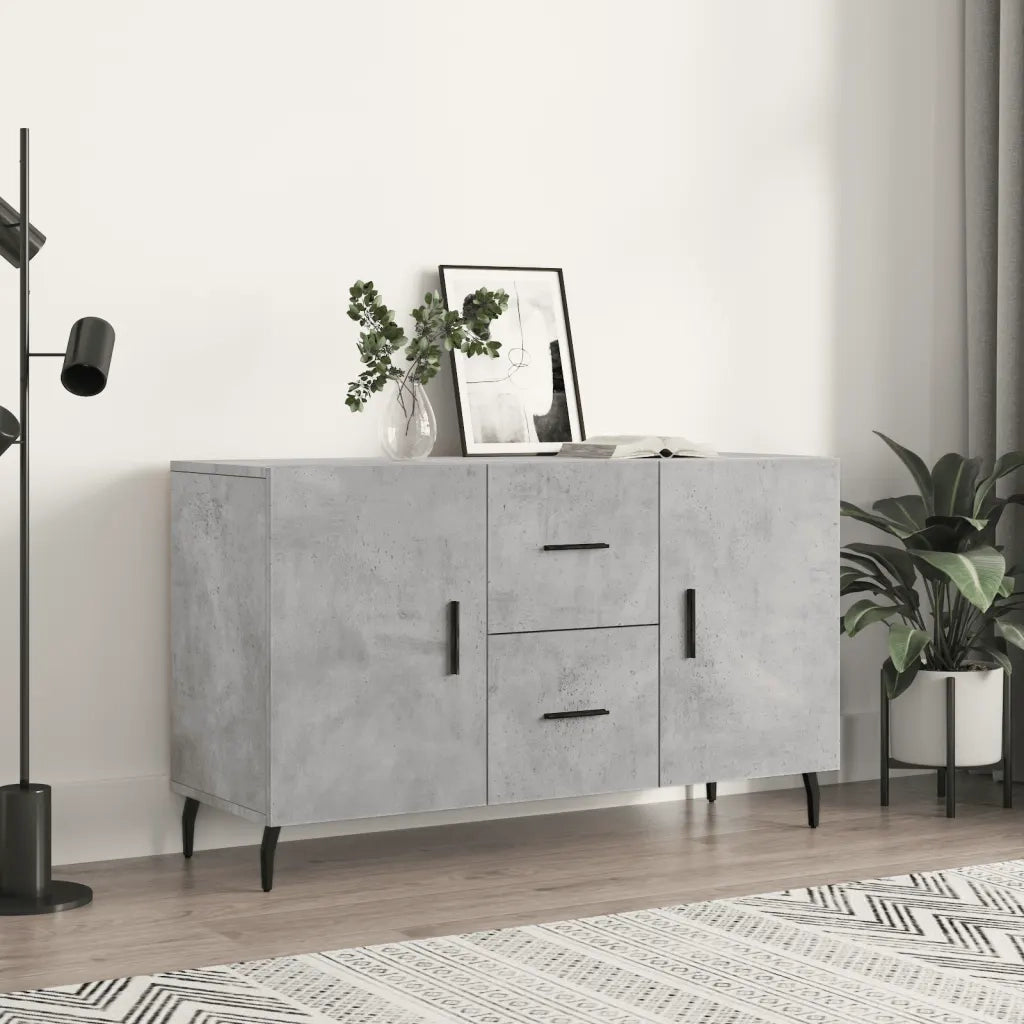 Credenza Grigio Cemento 100x36x60 cm in Legno Multistratocod mxl 104019