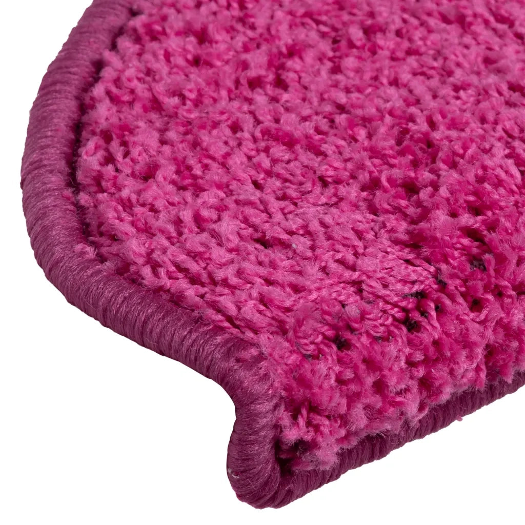 Tappetini per scale 15 pz 65x21x4 cm rosa semicircolari grandi 322381