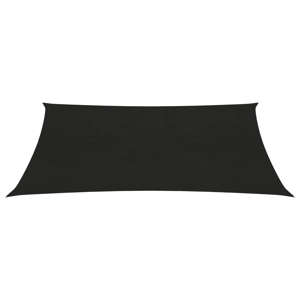 Vela ombreggiante 160 g/m² nera 4 x 5 m HDPE 02_0009213