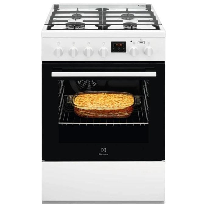 Electrolux LKK640200W Cucina Elettrico Gas Bianco A